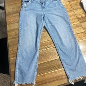 American Eagle size 14 straight cropped jeans